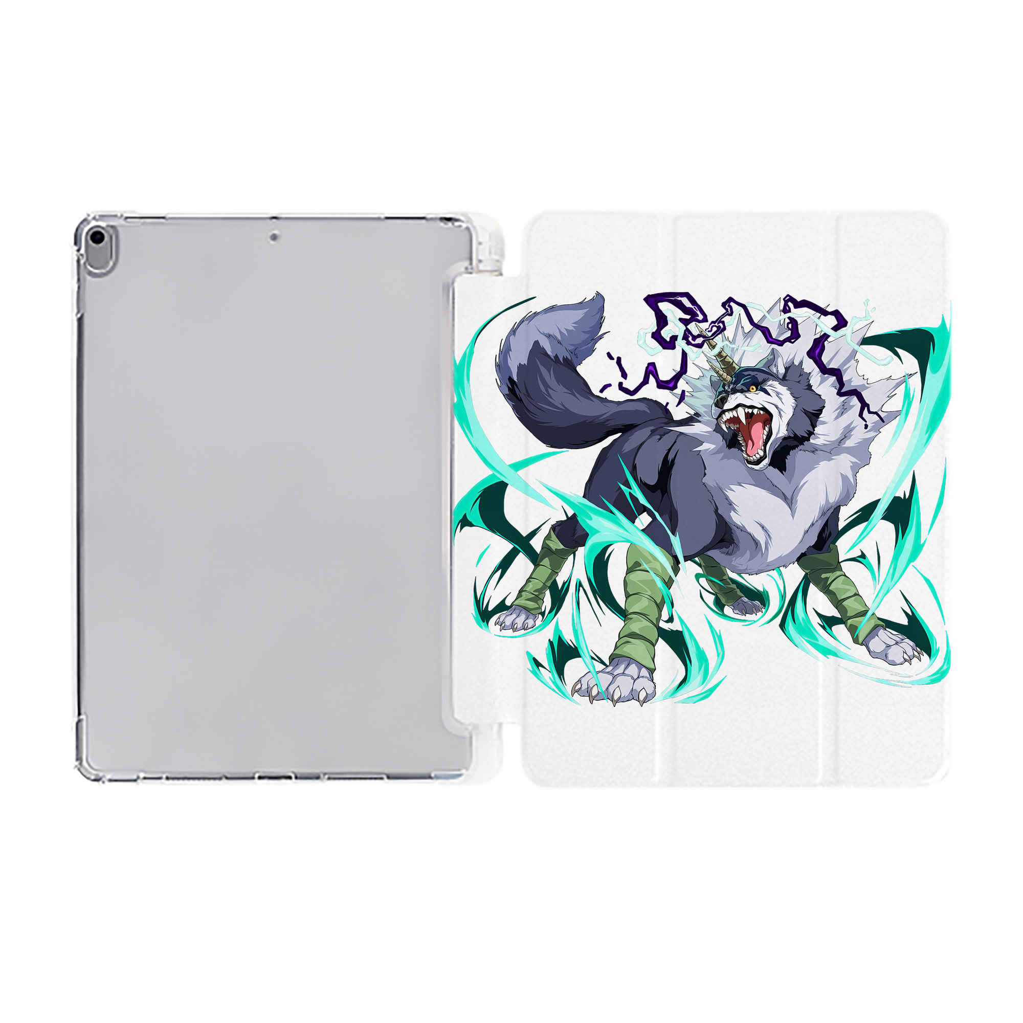（画像用） 転スラ Regarding Reincarnated to Slime IPad ケース ペン収納付き 三つ折りスタンド PUレザー×シリコン 対応機種9.5/10.5/10.9インチ